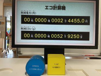 エコ計算機　白熱電球をLED照明に替える×1人が10年間行う