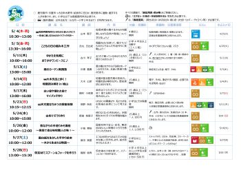 ★5月★かごしま環境未来館講座のご案内