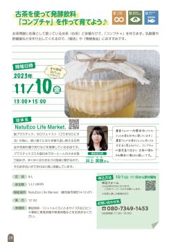 古茶を使って発酵飲料「コンブチャ」を作って育てよう♪(11/10)