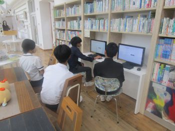 職場体験の様子